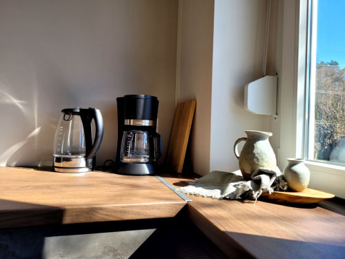 Koffie en thee hoek.